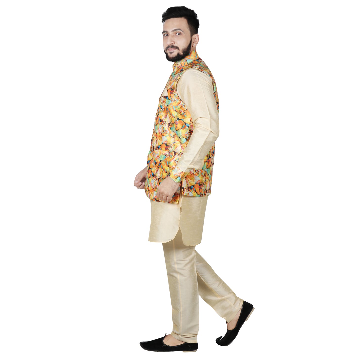 SG RAJASAHAB Kurta Sets with Jacket For Men's (13145)