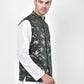 SG LEMAN Floral Printed Nehru Jacket For Men's (NJ-218)