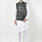 SG LEMAN Floral Printed Nehru Jacket For Men's (NJ-218)