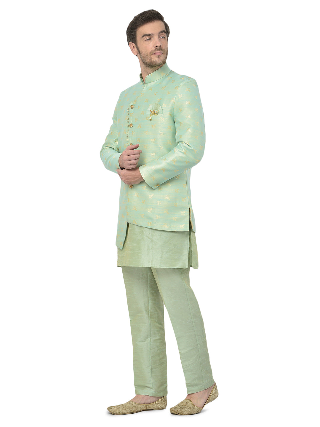 SG RAJASAHAB Kurta Set with Jacket for Men (RIK-104)